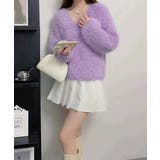 ラメシャギーニットトップス Vネック秋冬 | SUNSHINE CLOSET | 詳細画像12 