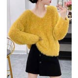 ラメシャギーニットトップス Vネック秋冬 | SUNSHINE CLOSET | 詳細画像19 