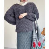 ラメシャギーニットトップス Vネック秋冬 | SUNSHINE CLOSET | 詳細画像4 