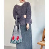 ラメシャギーニットトップス Vネック秋冬 | SUNSHINE CLOSET | 詳細画像5 