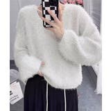 ラメシャギーニットトップス Vネック秋冬 | SUNSHINE CLOSET | 詳細画像6 