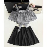 水着 オフショルダーチェック柄水着韓国風 | SUNSHINE CLOSET | 詳細画像6 