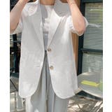 ゆったり リネンサマージャケット体型カバー 薄手ジャケット着やせ | SUNSHINE CLOSET | 詳細画像16 