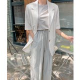 ゆったり リネンサマージャケット体型カバー 薄手ジャケット着やせ | SUNSHINE CLOSET | 詳細画像17 