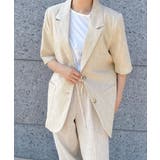 ゆったり リネンサマージャケット体型カバー 薄手ジャケット着やせ | SUNSHINE CLOSET | 詳細画像19 