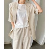 ゆったり リネンサマージャケット体型カバー 薄手ジャケット着やせ | SUNSHINE CLOSET | 詳細画像2 