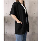 ゆったり リネンサマージャケット体型カバー 薄手ジャケット着やせ | SUNSHINE CLOSET | 詳細画像23 