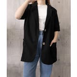 ゆったり リネンサマージャケット体型カバー 薄手ジャケット着やせ | SUNSHINE CLOSET | 詳細画像25 