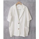 ゆったり リネンサマージャケット体型カバー 薄手ジャケット着やせ | SUNSHINE CLOSET | 詳細画像26 