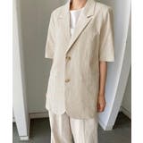 ゆったり リネンサマージャケット体型カバー 薄手ジャケット着やせ | SUNSHINE CLOSET | 詳細画像3 