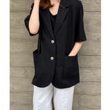 ゆったり リネンサマージャケット体型カバー 薄手ジャケット着やせ | SUNSHINE CLOSET | 詳細画像8 