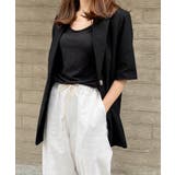 ゆったり リネンサマージャケット体型カバー 薄手ジャケット着やせ | SUNSHINE CLOSET | 詳細画像9 