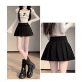 レディース ハイウエストミニ丈スカート着やせ インナーパンツ付きJKスカート制服… | SUNSHINE CLOSET | 詳細画像11