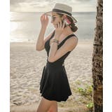 ギャザーモノキニワンピース水着 体型カバースイムドレス バックシャン | SUNSHINE CLOSET | 詳細画像14 