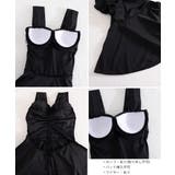 ギャザーモノキニワンピース水着 体型カバースイムドレス バックシャン | SUNSHINE CLOSET | 詳細画像19 