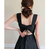 ギャザーモノキニワンピース水着 体型カバースイムドレス バックシャン | SUNSHINE CLOSET | 詳細画像2 