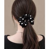 バイカラー大人可愛い水玉ヘアゴムフェミニン髪飾りレディースまとめ髪ポニーテールお… | SUNSHINE CLOSET | 詳細画像8 