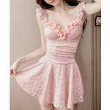 レディース水着体型カバー フェミニン 露出控えめ水着一体型ショートパンツ付き | SUNSHINE CLOSET | 詳細画像19 