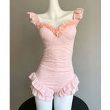 レディース水着体型カバー フェミニン 露出控えめ水着一体型ショートパンツ付き | SUNSHINE CLOSET | 詳細画像28 