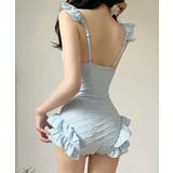 レディース水着体型カバー フェミニン 露出控えめ水着一体型ショートパンツ付き | SUNSHINE CLOSET | 詳細画像5 