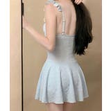 レディース水着体型カバー フェミニン 露出控えめ水着一体型ショートパンツ付き | SUNSHINE CLOSET | 詳細画像8 