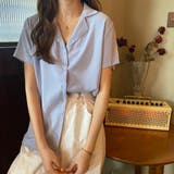 カラー開襟シャツ レディース 韓国風 | ANGELCLOSET | 詳細画像12