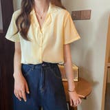 カラー開襟シャツ レディース 韓国風 | ANGELCLOSET | 詳細画像15