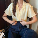 カラー開襟シャツ レディース 韓国風 | ANGELCLOSET | 詳細画像16