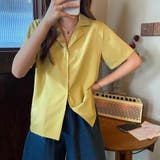 カラー開襟シャツ レディース 韓国風 | ANGELCLOSET | 詳細画像17