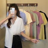 カラー開襟シャツ レディース 韓国風 | ANGELCLOSET | 詳細画像5