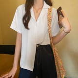 カラー開襟シャツ レディース 韓国風 | ANGELCLOSET | 詳細画像8