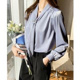 ボウタイ ブラウス レディース Vネック | SUNSHINE CLOSET | 詳細画像10