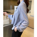 ボウタイ ブラウス レディース Vネック | SUNSHINE CLOSET | 詳細画像11