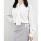 ボウタイ ブラウス レディース Vネック | SUNSHINE CLOSET | 詳細画像20