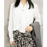 ボウタイ ブラウス レディース Vネック | SUNSHINE CLOSET | 詳細画像21