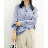 ボウタイ ブラウス レディース Vネック | SUNSHINE CLOSET | 詳細画像29