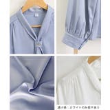 ボウタイ ブラウス レディース Vネック | SUNSHINE CLOSET | 詳細画像33
