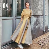 異素材フレアワンピロングワンピース 春 春服 | SUNSHINE CLOSET | 詳細画像1