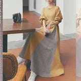 異素材フレアワンピロングワンピース 春 春服 | SUNSHINE CLOSET | 詳細画像2