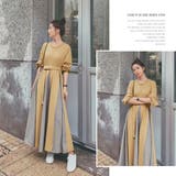 異素材フレアワンピロングワンピース 春 春服 | SUNSHINE CLOSET | 詳細画像5