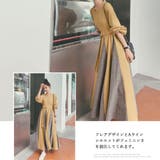 異素材フレアワンピロングワンピース 春 春服 | SUNSHINE CLOSET | 詳細画像6