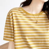 カラーボーダー Tシャツ レディース半袖 | ANGELCLOSET | 詳細画像13