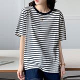 カラーボーダー Tシャツ レディース半袖 | ANGELCLOSET | 詳細画像6