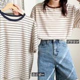 トップス ボーダー柄 tシャツ 半袖 夏 | ANGELCLOSET | 詳細画像2