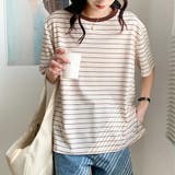 トップス ボーダー柄 tシャツ 半袖 夏 | ANGELCLOSET | 詳細画像6