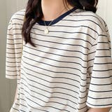 トップス ボーダー柄 tシャツ 半袖 夏 | ANGELCLOSET | 詳細画像9