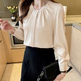 ギャザーブラウス 通勤OL オフィスカジュアル | SUNSHINE CLOSET | 詳細画像11 