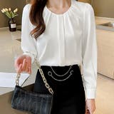 ギャザーブラウス 通勤OL オフィスカジュアル | SUNSHINE CLOSET | 詳細画像5 