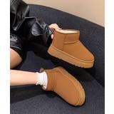 厚底ムートンブーツ 裏起毛ショートブーツ | SUNSHINE CLOSET | 詳細画像10