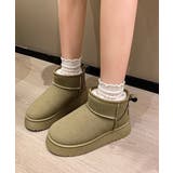 厚底ムートンブーツ 裏起毛ショートブーツ | SUNSHINE CLOSET | 詳細画像14